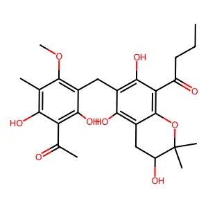 Butyrylmallotochromanol structure