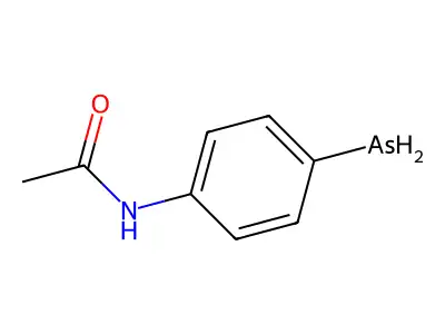 Acetylaminophenylarsine oxide structure