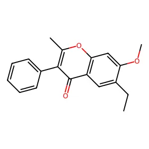 6-Ethyl-7-methoxy-2-methyl-3-phenyl-4H-chromen-4-one structure