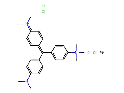 Platinum methyl green complex structure