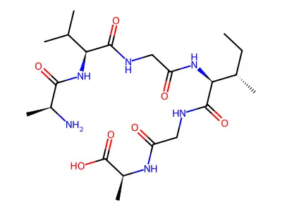 L-Alanine, L-alanyl-L-valylglycyl-L-isoleucylglycyl- structure