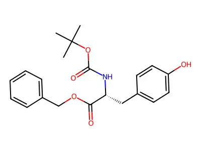 Boc-L-酪氨酸苄酯 structure