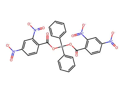 Silanediol, diphenyl-, bis(2,4-dinitrobenzoate) structure