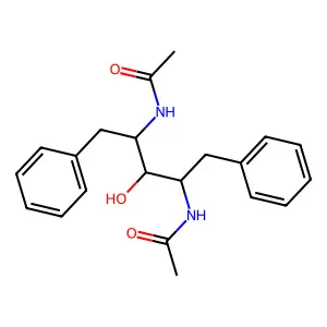 2,4-Diacetylamino-1,5-diphenyl-3-pentanol structure