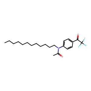 n-Dodecyl-N-(4-trifluoroacetylphenyl)acetamide structure