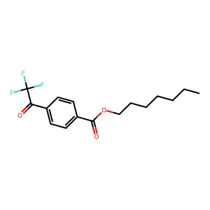 Heptyl 4-(trifluoroacetyl)benzoate structure