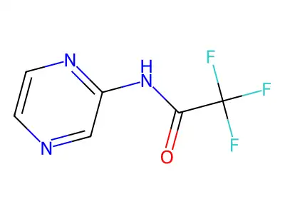 2,2,2-Trifluoro-N-2-pyrazinylacetamide structure