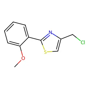 4-(Chloromethyl)-2-(2-methoxyphenyl)-1,3-thiazole structure