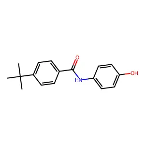 4-(1,1-Dimethylethyl)-N-(4-hydroxyphenyl)benzamide structure