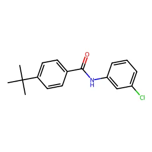 4-tert-butyl-N-(3-chlorophenyl)benzamide structure