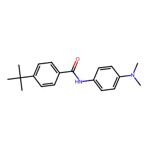 4-tert-butyl-N-[4-(dimethylamino)phenyl]benzamide structure