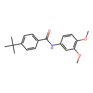 4-tert-butyl-N-(3,4-dimethoxyphenyl)benzamide structure