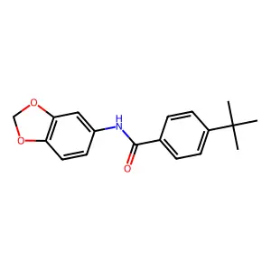 N-(1,3-benzodioxol-5-yl)-4-tert-butylbenzamide structure
