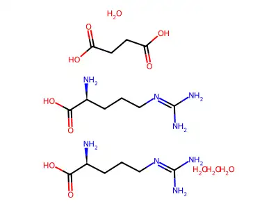 Arginine hemisuccinate hemisuccinic acid structure