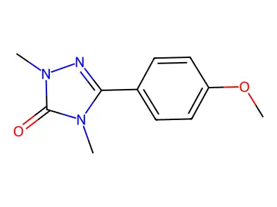 3H-1,2,4-Triazol-3-one, 2,4-dihydro-2,4-dimethyl-5-(4-methoxyphenyl)- structure