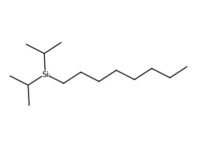 Octyl-di(propan-2-yl)silane structure