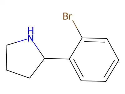 2-(3-Bromophenyl)pyrrolidine structure