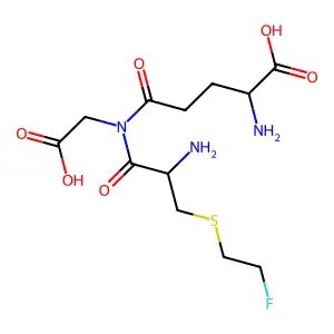S-(2-Fluoroethyl)glutathione structure