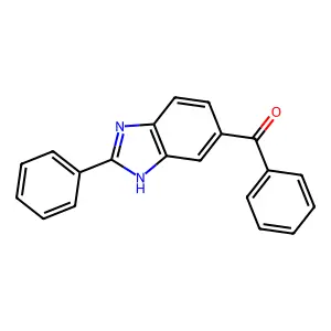 phenyl-(2-phenyl-3H-benzimidazol-5-yl)methanone structure