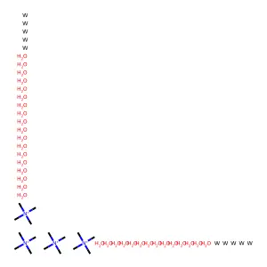 (Me4 N)4 W10 O32 Polyoxometalate structure