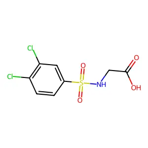 2-(3,4-Dichlorobenzenesulfonamido)acetic acid structure