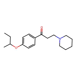 1-(4-(Sec-butoxy)phenyl)-3-(piperidin-1-yl)propan-1-one structure