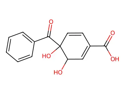 1,2-Dihydro-1,2-dihydroxy-4-carboxybenzophenone structure