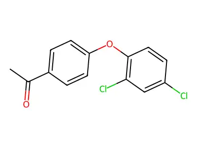 1-[4-(2,4-Dichlorophenoxy)phenyl]ethanone structure