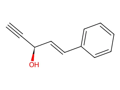 1-Phenyl-1-penten-4-YN-3-OL structure