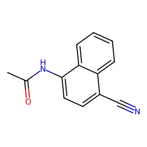N-(4-Cyano-1-naphthyl)acetamide structure