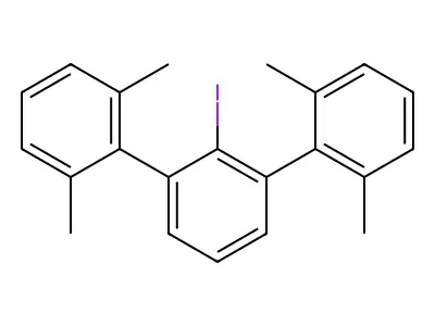 2'-Iodo-2,6,2'',6''-tetramethyl-(1,1',3',1'')terphenyl structure