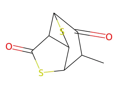 1,4-Ethano-1H,3H-thieno(3,4-c)thiophene-3,6(4H)-dione, dihydro-7-methyl- structure