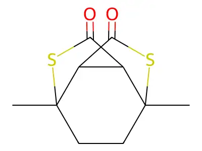 1,4-Ethano-1H,3H-thieno(3,4-c)thiophene-3,6(4H)-dione, dihydro-1,4-dimethyl- structure