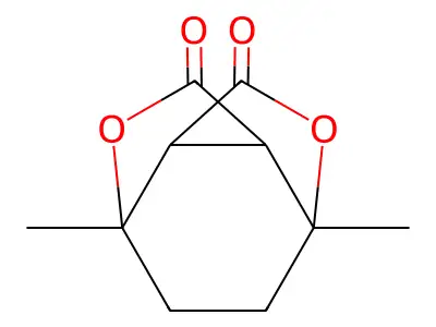 1,4-Ethano-1H,3H-furo(3,4-c)furan-3,6(4H)-dione, dihydro-1,4-dimethyl- structure
