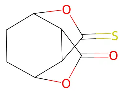 1,4-Ethano-1H,3H-furo(3,4-c)furan-3-one, tetrahydro-6-thioxo- structure
