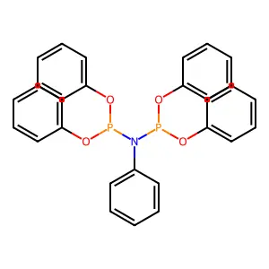 Imidodiphosphorous acid, phenyl-, tetraphenyl ester structure