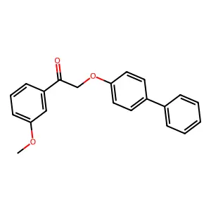1-(3-Methoxyphenyl)-2-(4-phenylphenoxy)ethanone structure