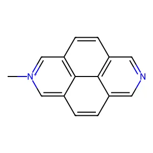 N-methyl-2,7-diazapyrenium structure