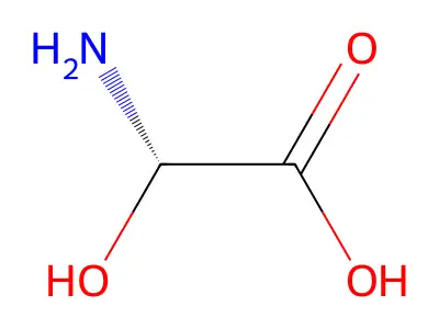 2-Amino-2-hydroxyacetic acid structure