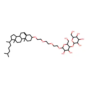 Maltosyltriethoxycholesterol structure