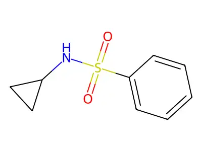 N-cyclopropylbenzenesulfonamide structure