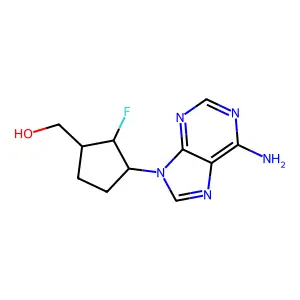6'-F-carbocyclicddA structure