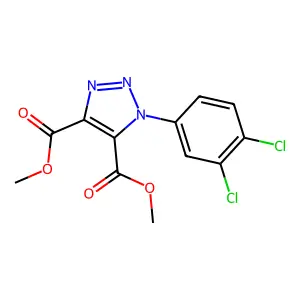 dimethyl 1-(3,4-dichlorophenyl)-1H-1,2,3-triazole-4,5-dicarboxylate structure
