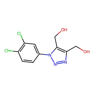 [1-(3,4-dichlorophenyl)-4-(hydroxymethyl)-1H-1,2,3-triazol-5-yl]methanol structure