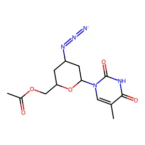 Ac.b.Pyranoid analog of AZT structure