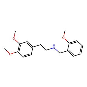 N-(2-Methoxybenzyl)-3,4-dimethoxyphenethylamine structure