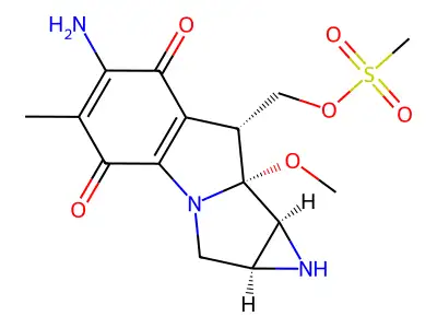 10-O-Decarbamoyl-10-O-methanesulfonylmitomycin C structure