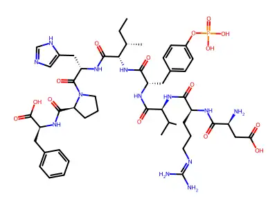 phosphotyrosylangiotensin II structure