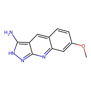7-methoxy-1H-pyrazolo[3,4-b]quinolin-3-amine structure