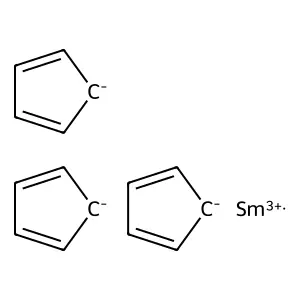 Tris(cyclopentadienyl)samarium structure